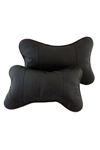 OEM Set 2 perne de călătorie, piele, negru, 26x17x8 cm