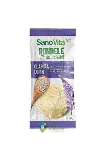 Sano Vita Rice Cakes with Lupin Glaze 66g