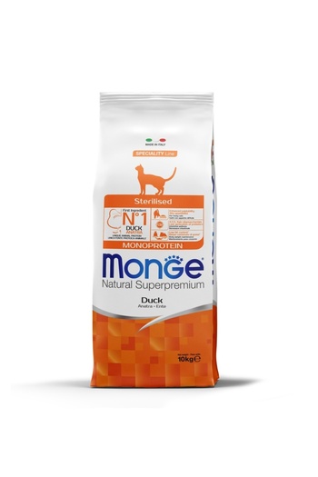 Monge Superpremium Monoprotein Sterilised Cat - Rata - 10kg