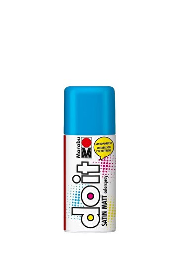 Marabu Do-it Satin Matt Weatherproof Spray Paint – Azure Blue 150 ml