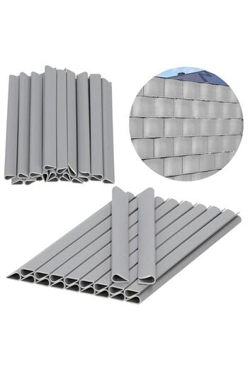SERSIMO Set of 20 garden privacy fence panel clips, grey