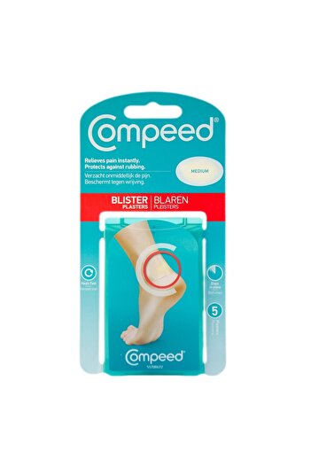 Compeed Blister Plaster for Blisters, Medium, 5 Pieces