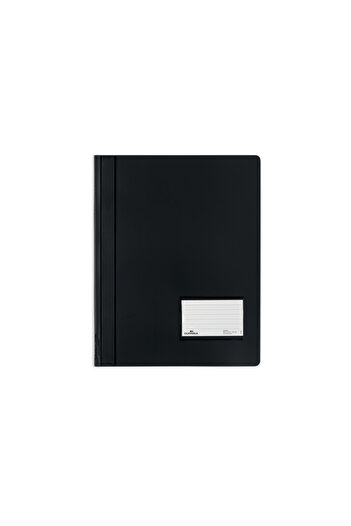 Durable Plastic file with Duralux Durable label rail, Black