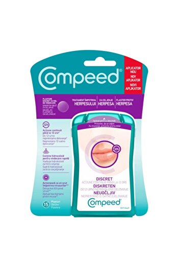 Compeed Anti-Herpes Patch, Day Use, 15 Pieces