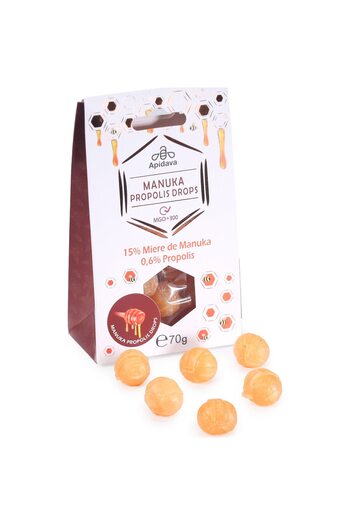 Apidava Manuka Honey and Propolis Drops, Apidava, 70 g