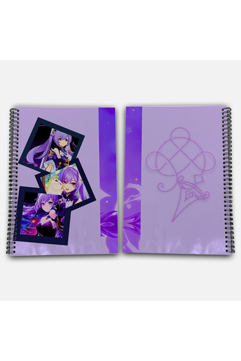 Define Moyas Genshin Impact Keqing Striped A4 School Notebook 72 Sheets Model 2