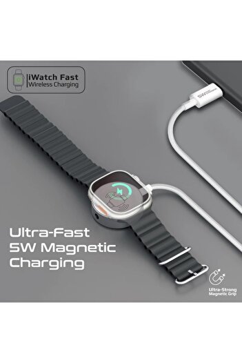 Promate Super-Fast Fabric Braided Apple Watch Charging Cable