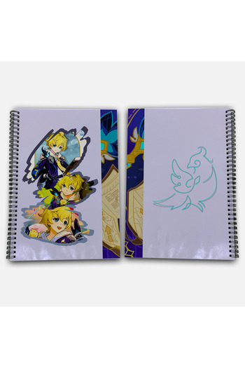 Define Moyas Genshin Impact Mika Striped A4 School Notebook 72 Sheets Model 2