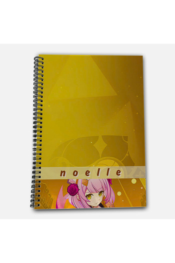 Define Moyas Genshin Impact Noelle Striped A4 School Notebook 72 Sheets Model 3