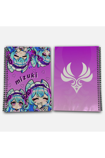 Define Moyas Genshin Impact Mizuki Checkered A4 School Notebook 72 Sheets Model 1