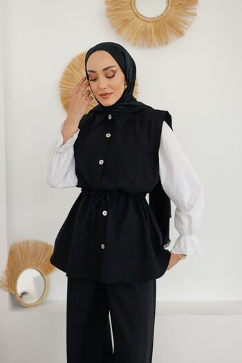 müqofficial Tunnel Lace-Up Vest Suit