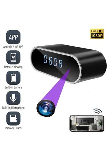 OEM Camera Spion WIFI, CB02 Ascunsa in Ceas de Birou ,Full HD