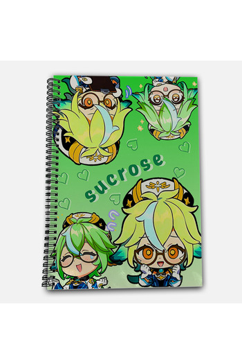 Define Moyas Genshin Impact Sucrose Checkered A4 School Notebook 72 Sheets Model 1