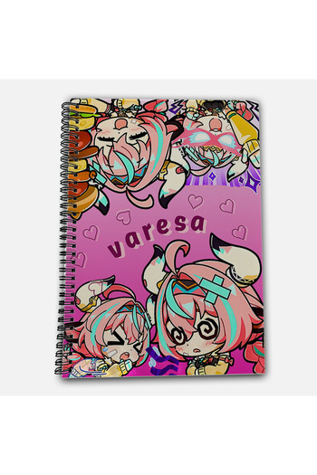 Define Moyas Genshin Impact Varesa Unlined A4 School Notebook 72 Sheets Model 1