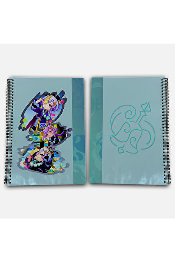 Define Moyas Genshin Impact Qiqi Unlined A4 School Notebook 72 Sheets Model 2