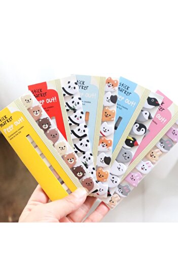 Choice Mixed Color 8 PiecesLytwtw's ‌Kawaii Animal Bookmark Sticky Notes/Note Pad/N-Sticky Notes Memo Pads,