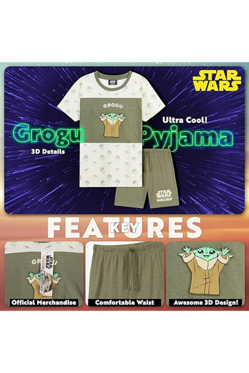 Whimlets The Mandalorian, Baby Yoda, Comfortable and Breathable Pajamas for Boys and Girls