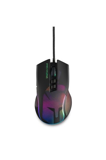 Spartan Gear Mouse cu fir pentru jocuri, Spartan Gear, Negru