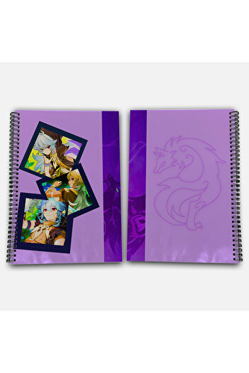 Define Moyas Genshin Impact Razor Checkered A4 School Notebook 72 Sheets Model 2