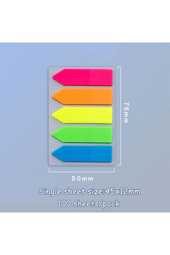Choice B JCD 100 200 Sheets Sticky Notes Memo Pad Notes Index Transparent Post Stickers Bookmarks Notepad .