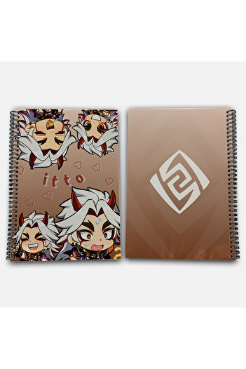 Define Moyas Genshin Impact Itto Unlined A4 School Notebook 72 Sheets Model 1