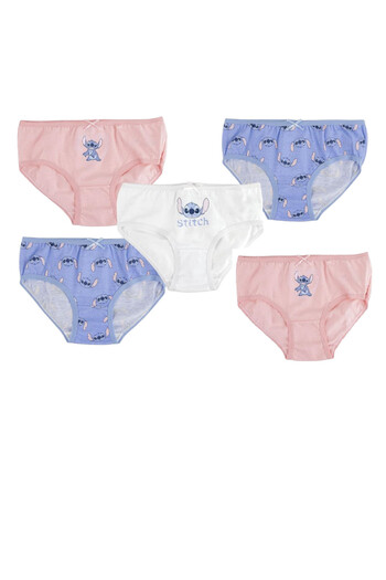 Stitch Set 5 perechi chiloti pentru copii, 100% bumbac, multicolor,