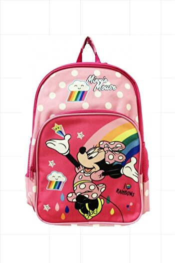 Minnie Mouse Light Pink School Backpack Minnie Mouse Rainbows 40 cm