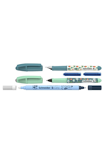 SCHNEIDER Pen set + Zippi rollerball + Corry pic + 2 refills/blister, children age 6-8