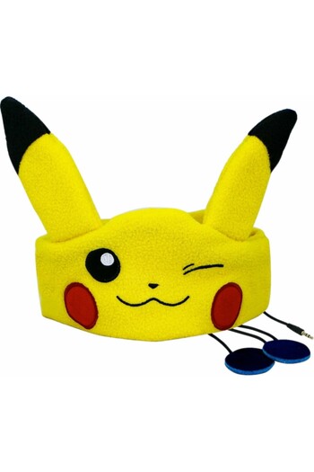 OTL Technologies Children's Audio Band Headphones, OTL Technologies, Pikachu, Fleece, Yellow