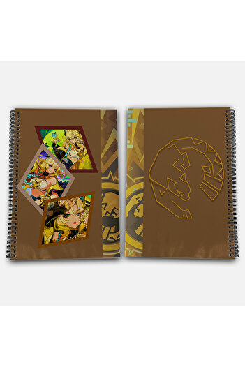 Define Moyas Genshin Impact Xilonen Checkered A4 School Notebook 72 Sheets Model 2