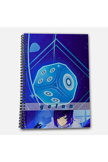 Define Moyas Genshin Impact Yelan Striped A4 School Notebook 72 Sheets Model 3