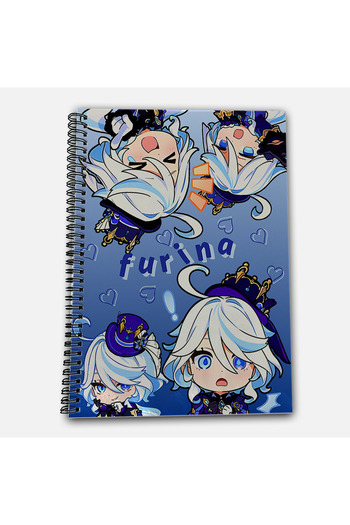 Define Moyas Genshin Impact Furina Unlined A4 School Notebook 72 Sheets Model 1