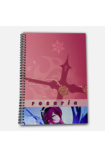 Define Moyas Genshin Impact Rosaria Striped A4 School Notebook 72 Sheets Model 3