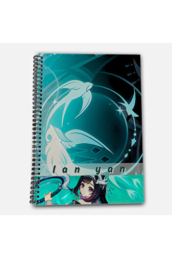 Define Moyas Genshin Impact Lan Yan Unlined A4 School Notebook 72 Sheets Model 3