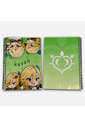 Define Moyas Genshin Impact Kaveh Checkered A4 School Notebook 72 Sheets Model 1