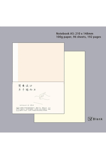 Choice A5 Blank Insert Diary Refills for A5/ A6/ B6 Slim/ Weeks/ A8 Notebook Cover, 176 Pages Journal Inser