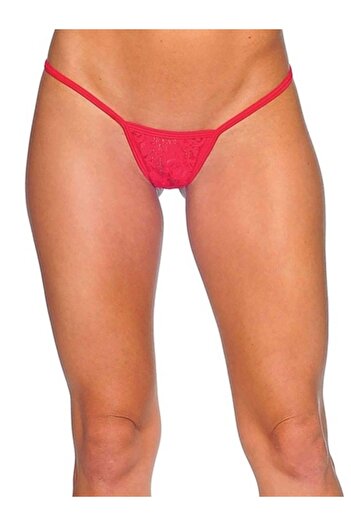 Cicişim Red Lace Plus Size Options String Thong Underwear