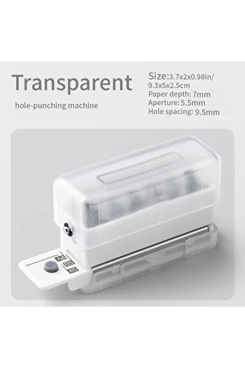 Choice More Holes Transparent New 6 Holes Hole Puncher A4 A5 B5 Loose Leaf Paper Hole Punch Standard Hole P