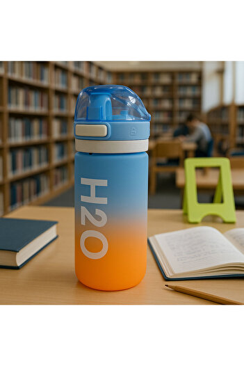 Tohana Colorful Pop-Up Lid Lockable Sturdy Flask Colorful Water Bottle 650ml