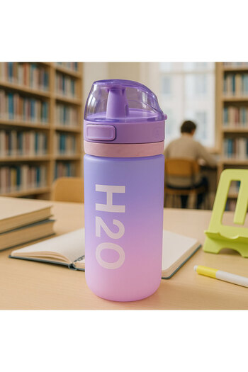 Tohana Colorful Pop-Up Lid Lockable Sturdy Flask Colorful Water Bottle 650ml