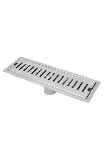 EBDAA HOME Rectangular Steel Drain with Odor and Insect Prevention ICAST - 10×40 cm