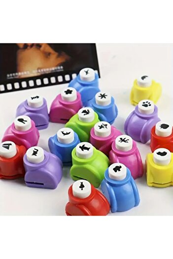 Choice 1 10 patterns 10/20pcs Mini embossing punch, handmade paper cutting punch, suitable for DIY paper ca