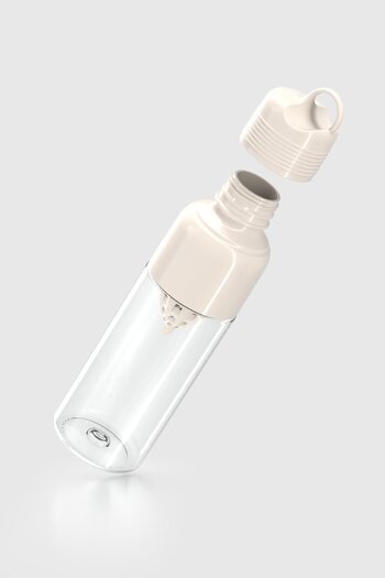Renga Moon 600 ml Tritan Infuser Detox Bottle 911028 Beige
