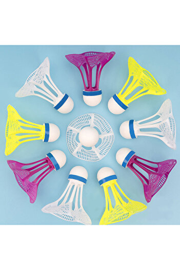 JETTING 3pcs 3 Pcs Windproof Badminton Wind Resistance Shuttlecock Ball Training Accessoires Multicolor Nylo