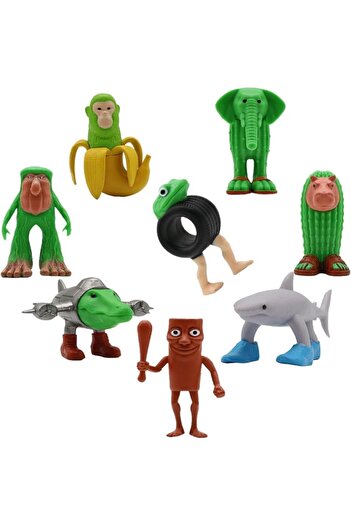 Choice 8PCS 8PCS Italian Brainrot Action Figure Tralalero Wooden Stick Figurines Doll Models Room Decoratio