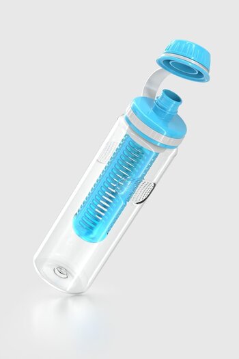 Renga Ege 750 ml Tritan Detox Flask with Strainer 911008 Turquoise