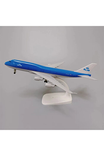 Choice Blue B747 KLM Airlines 1/400 Diecast Metal Airplane Model With Stand Holland 747 Model Plane Alloy D