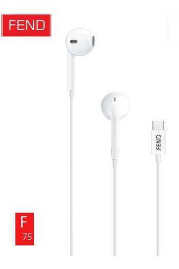 FEND F75 USB-C Wired Handsfree Earphone for iPhone 15 and 16 Series