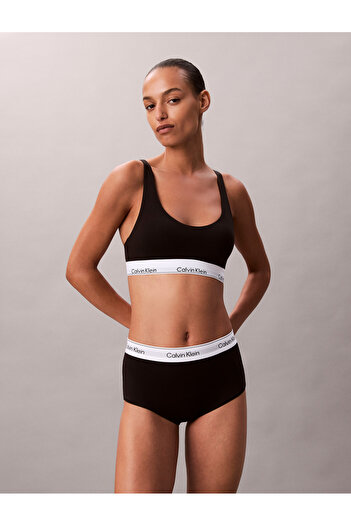 Calvin Klein Women Black Icon Cotton Modal Boyshort Styled Brief