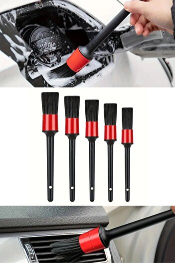 Buffer ®   5-Piece Multi-Purpose Interior and Exterior Surface Cleaning & Detailing Brush Set